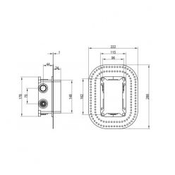 Корпус термостата для скрытого монтажа Villeroy&Boch Vi-Box, TVD00065100000