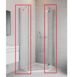 Боковые стенки Radaway Essenza New PTJ 90Z x 90S Walls, 385050-01-01