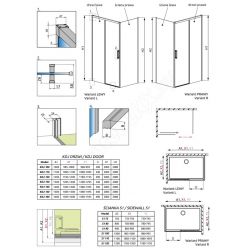 Боковая стенка Radaway Idea - S1  75 Left, 387049-01-01L