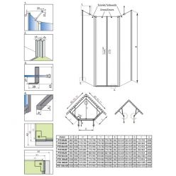 Душевой уголок Radaway Nes PTD 90x90 [10051000-01-01 + 10051600-01-01]