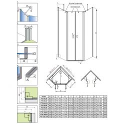 Боковые стенки Nes PTD 90x90, 10051600-01-01