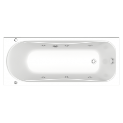 Акриловая ванна BAS Стайл 160x70 на каркасе с Г/М оборудованием, ВГ00223