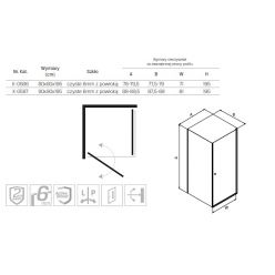 Душевой уголок New Trendy SUPERIA 90x90x195 [K-0587]