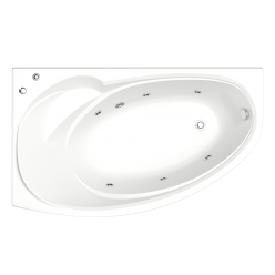 Акриловая ванна BAS Фэнтази 150х88 левая/правая на каркасе с Г/М оборудованием, ВГ00254/ВГ00306