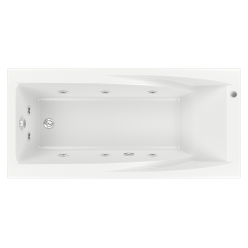 Акриловая ванна BAS Эвита 180х85 на каркасе с Г/М оборудованием, ВГ00272