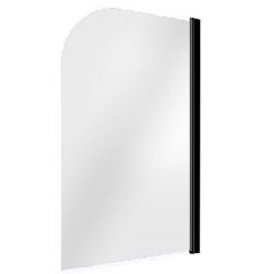 Шторка для ванны BAS Good Door SCREEN H-80-C-В, 80x140 см, черный профиль распашная