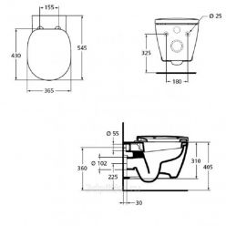 Унитаз подвесной Ideal Standard CONNECT, W941102 с сиденьем микролифт