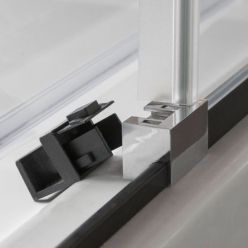 Душевая дверь Roth Exclusive Line ECD2P 150R см (черный/стекло прозрачное), 565-150000P-05-02