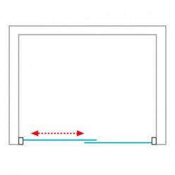 Душевая дверь Roth Proxima Line PXD2N, 140 см (хром/стекло прозрачное), 526-1400000-00-02