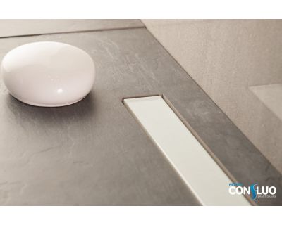 Водосточный трап Pestan Confluo Frameless Line 750 White Glass, 13701214 двухсторонняя дизайн-вставка