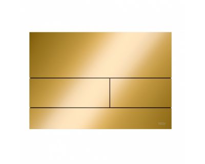 Металлическая панель смыва унитаза TECEsquare II 9240839 с цветным PVD покрытием, глянец позолоченный