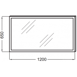 Зеркало с подсветкой 120 см Jacob Delafon Parallel EB1444-NF