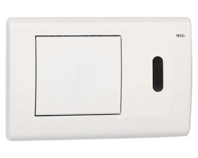 Смывная клавиша TECEplanus 9240362 с ИК-датчиком, питание от сети 12 В, сталь цвет белый глянец