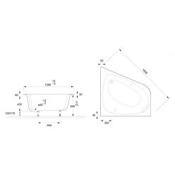 Ванна акриловая 140x140 Jacob Delafon Odeon Up E6070RU-00