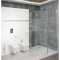 Душевой уголок Omnires MANHATTAN 120x80, стекло прозрачное ADC12X-A + ADR80X