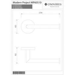 Бумагодержатель Omnires Modern, MP60510BL
