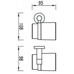 Стакан подвесной Omnires Modern, MP60320BL