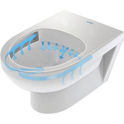 Подвесной унитаз Duravit D-Code Rimless (с крышкой SoftClose) 45700900A1