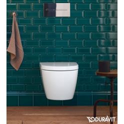 Подвесной унитаз Duravit Me by Starck Rimless (с крышкой SoftClose) 45300900A1 укороченный