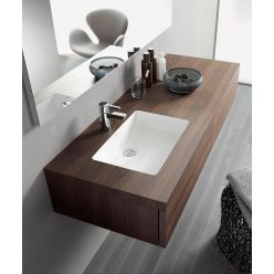 Умывальник Duravit Starck 3 0305430000, встраиваемый снизу 43x43 см с переливом