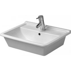 Умывальник Duravit Starck 3 0302560000, встраиваемый сверху 56x46.5 см с переливом