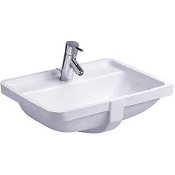 Умывальник Duravit Starck 3 0302490000, встраиваемый снизу 36,5x49 см с переливом