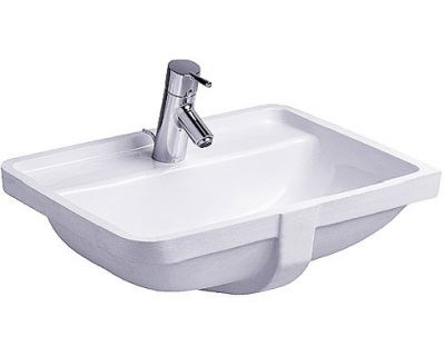 Умывальник Duravit Starck 3 0302490000, встраиваемый снизу 36,5x49 см с переливом