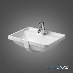 Умывальник Duravit Starck 3 0302490000, встраиваемый снизу 36,5x49 см с переливом