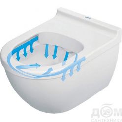 Подвесной унитаз Duravit Starck 3 Rimless (с крышкой SoftClose) 45270900A1