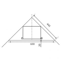 Комплект из двух стальных уголков для углового крепления инсталляции Oli QUADRA  719183