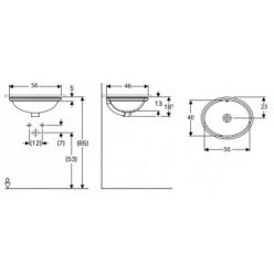 Умывальник Geberit VariForm 55x40 см (500.719.01.2)