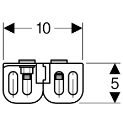 Элемент крепления к стене Geberit GIS, 461.015.00.1