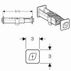 Соединительный элемент раздвижной Geberit GIS, 461.003.00.1