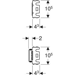 Траверса Geberit GIS для стиральной и посудомоечной машины, 461.445.00.1