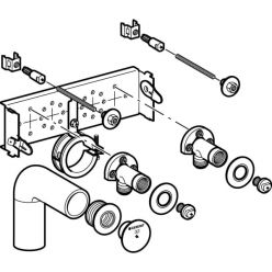 Модуль Geberit GIS для установки раковины на каркасную систему 24,8 см, 461.430.00.1