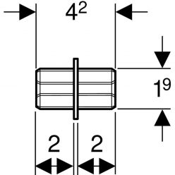 Соединитель профиля для каркасной системы Geberit GIS, 461.064.00.1