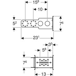 Траверса Geberit GIS для стиральной и посудомоечной машины, 461.445.00.1