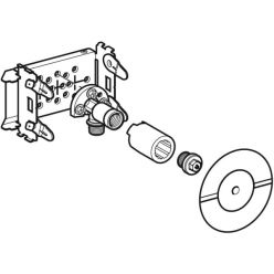 Траверса Geberit GIS для настенного смесителя наружного монтажа, с одним подводом воды, 461.742.00.1