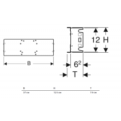 Монтажная панель Geberit GIS для корпусов скрытого монтажа, 461.178.00.2