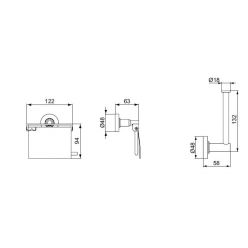 Держатель для запасного рулона Ideal Standard IOM A9132AA