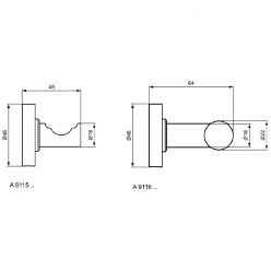 Крючок для ванной Ideal Standard IOM A9115AA