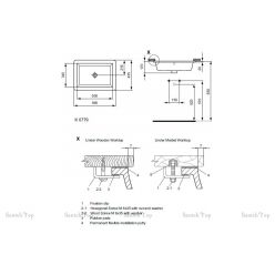 Крепеж для монтажа раковин под столешницу Ideal Standard T645567