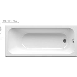 Акриловая ванна Ravak Chrome SLIM 150x70, C721300000