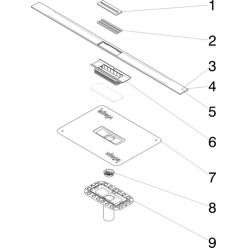 Базовый элемент душевого лотка VIEGA Advantix Cleviva, 794408 DN 40/50