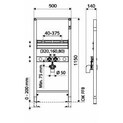 Инсталляция для умывальника SCHELL MONTUS 030740099