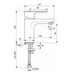 Смеситель для умывальника Ideal Standard CERAPLAN III, BC567AA