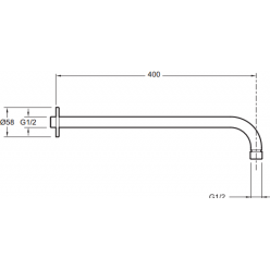 Кронштейн для верхнего душа Jacob Delafon Eo E10039-CP