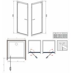 Душевая дверь Radaway Twist DW 100 [382003-08]