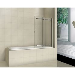 Шторка для ванны BAS Good Door SCREEN SR-100-C-CH, 100 см прозрачное стекло