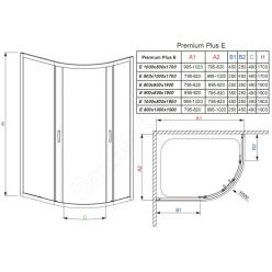 Душевой уголок Radaway Premium Plus E 120×90×170 (30483-01-01N)